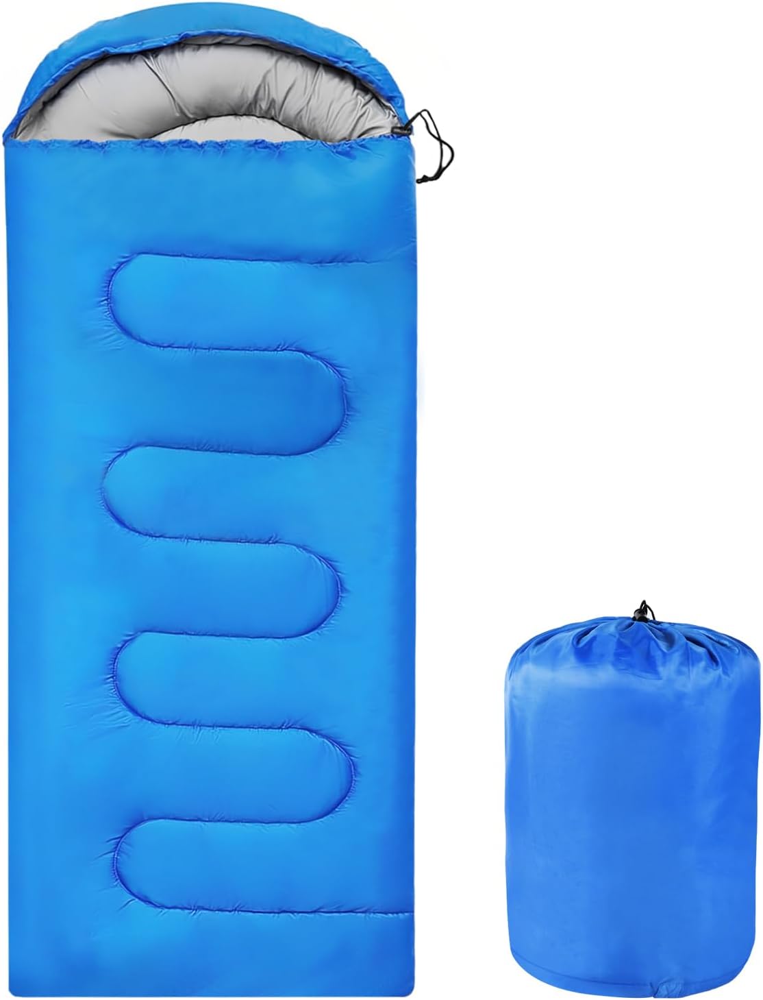 614AYPnRdUL._AC_SL1500_.jpg Sleeping Bags Portable Waterproof Camping Sleeping Bag for Adults Kids 4 Seasons Cold Weather or Warm Backpacking Hiking Travel Indoor Outdoor Use - Image 1
