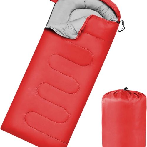 Camping Sleeping Bags for Adults Kids Waterproof Lightweight Sleeping Bag for Cold Weather or Warm Backpacking Hiking Mountaineering Indoor Outdoor Use