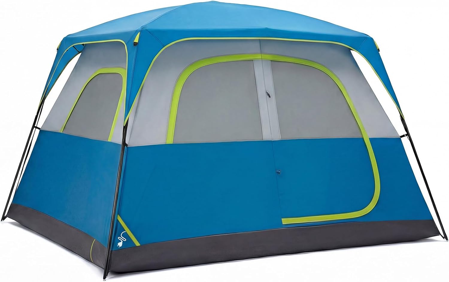 61pLEtJJRmL._AC_SL1500_.jpg Camping Tent 2/4/6/8 Person, Waterproof Windproof Dome Tent with Rainfly and Multi-Directional Ventilation, Quick Instant Tents Setup for Family Outdoor, Backpacking, Hiking - Image 1